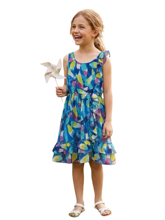 Aeropostale Other - P.S. from Aeropostale Girls Floral Ruffle High Low Dress Size M 10